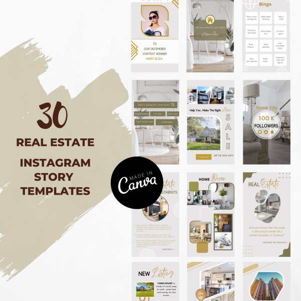 30 Real Estate Instagram Story Templates