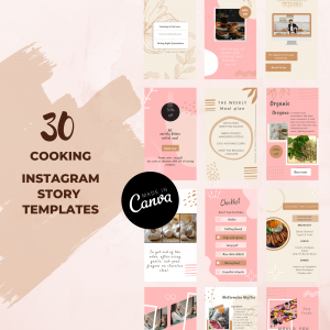 Cooking Instagram Story Templates Pack - Made in Canva