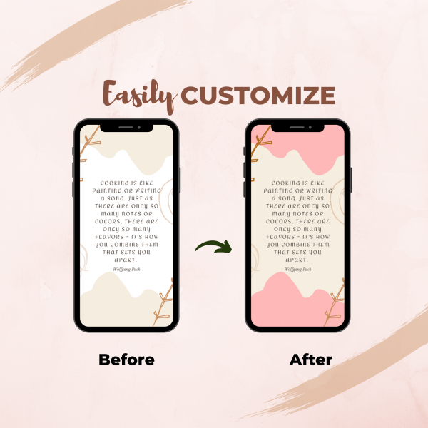 Cooking Instagram Story Templates - Customize easily