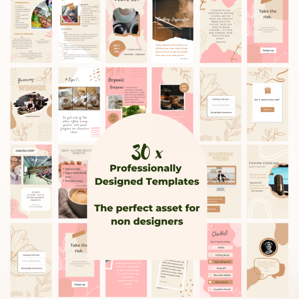 Cooking Instagram Story Templates Pack