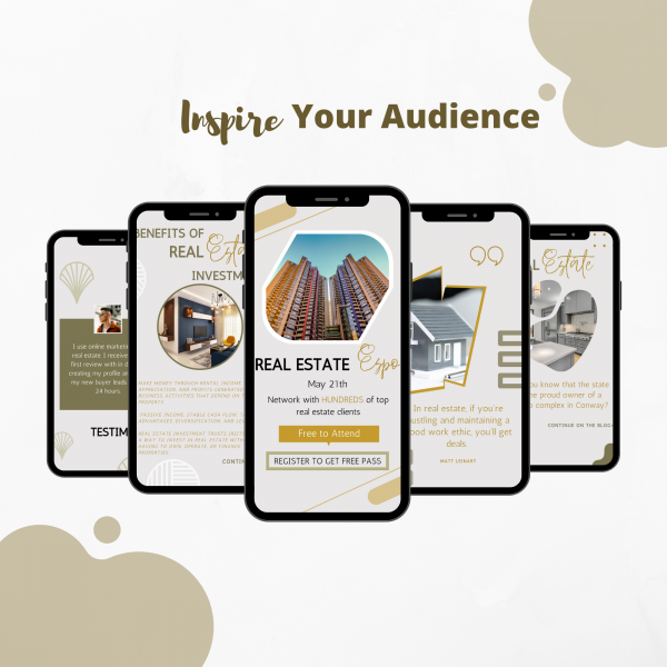 Real Estate Instagram Story Templates Pack - Inspire your Audience
