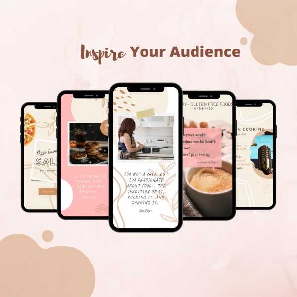 Cooking Instagram Story Templates Pack - Inspire your audience