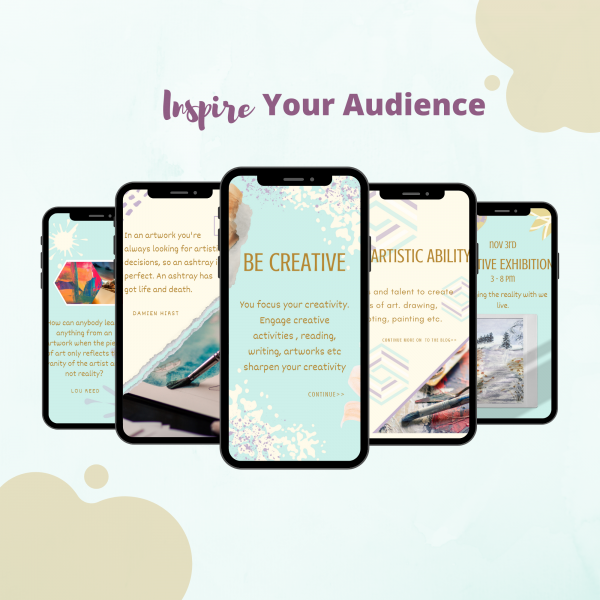 Instagram Artwork Story Templates Pack - Inspire your audience