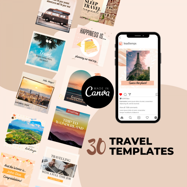 30 travel templates