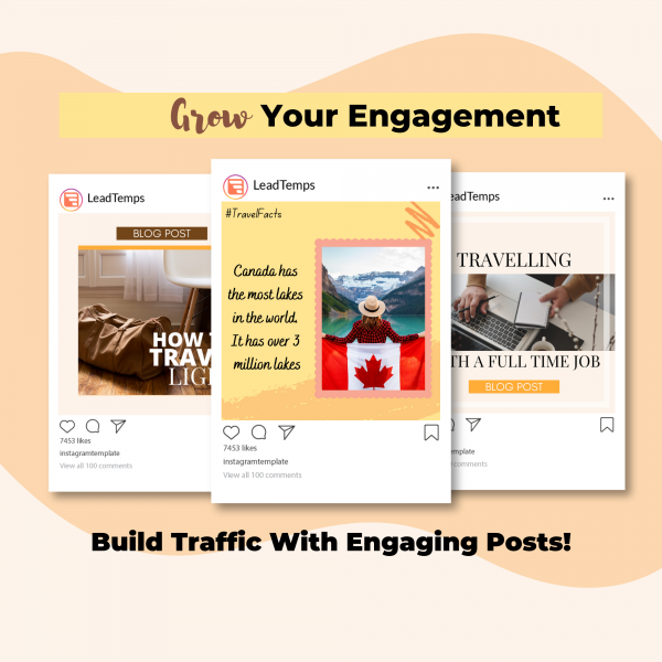 Travel templates & Engaging posts