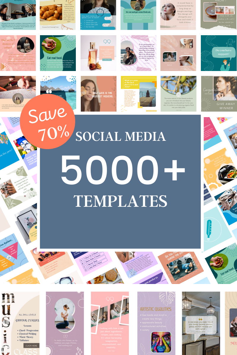 5000+ Social media templates