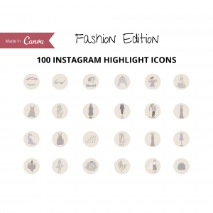 100 Fashion Instagram Highlight Icons