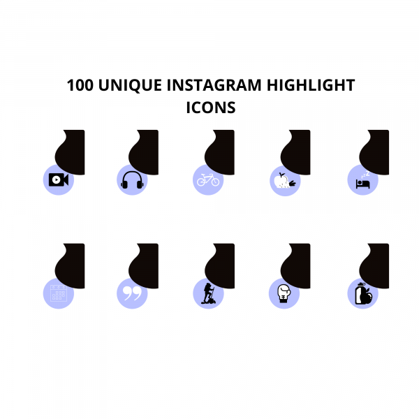 100 Unique Fitness Instagram Highlight Icons
