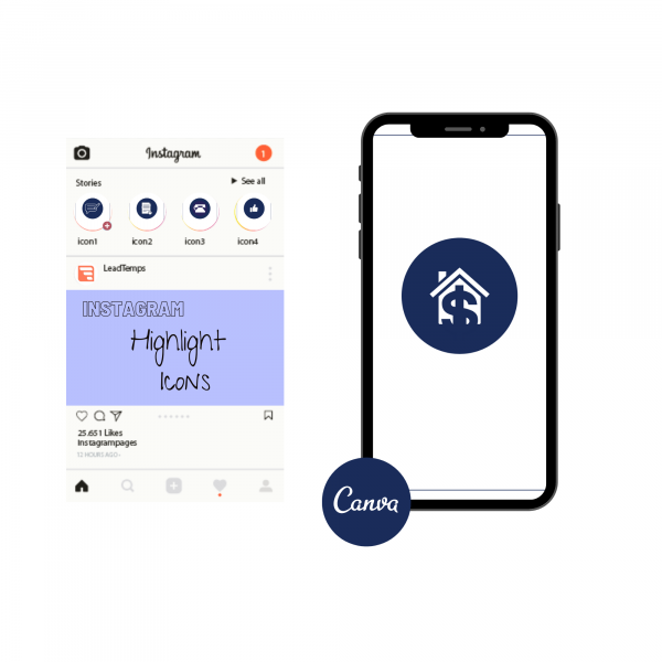 Real Estate Instagram Highlight Icons - Canva